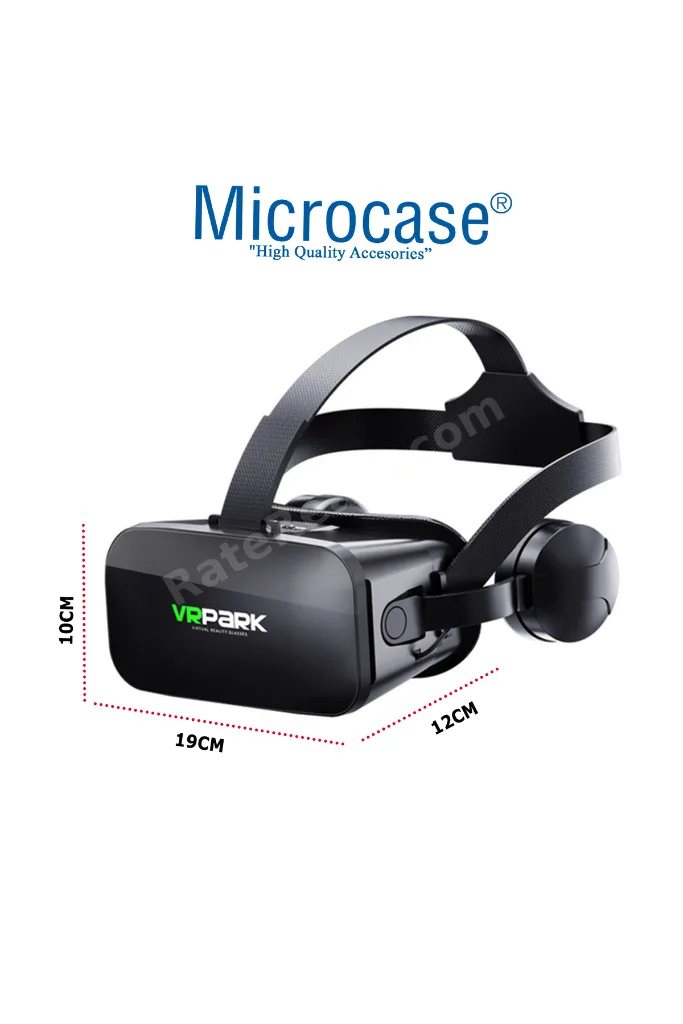 VRPARK J20 3.5mm Kulaklıklı 3D Sanal Gerçeklik Gözlüğü+ VR Kablosuz Bluetooth Kumanda-AL4752