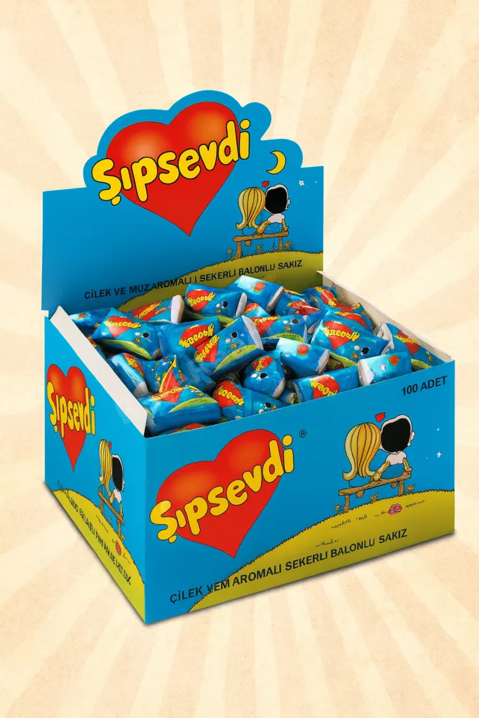 Sakız Çilek Muz Aromalı 4,2 gr X 10 Adet