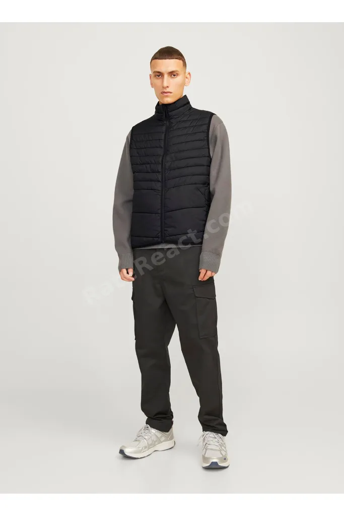 Siyah Erkek Yelek 12256987_JJESTATE PACKABLE BW COLLA