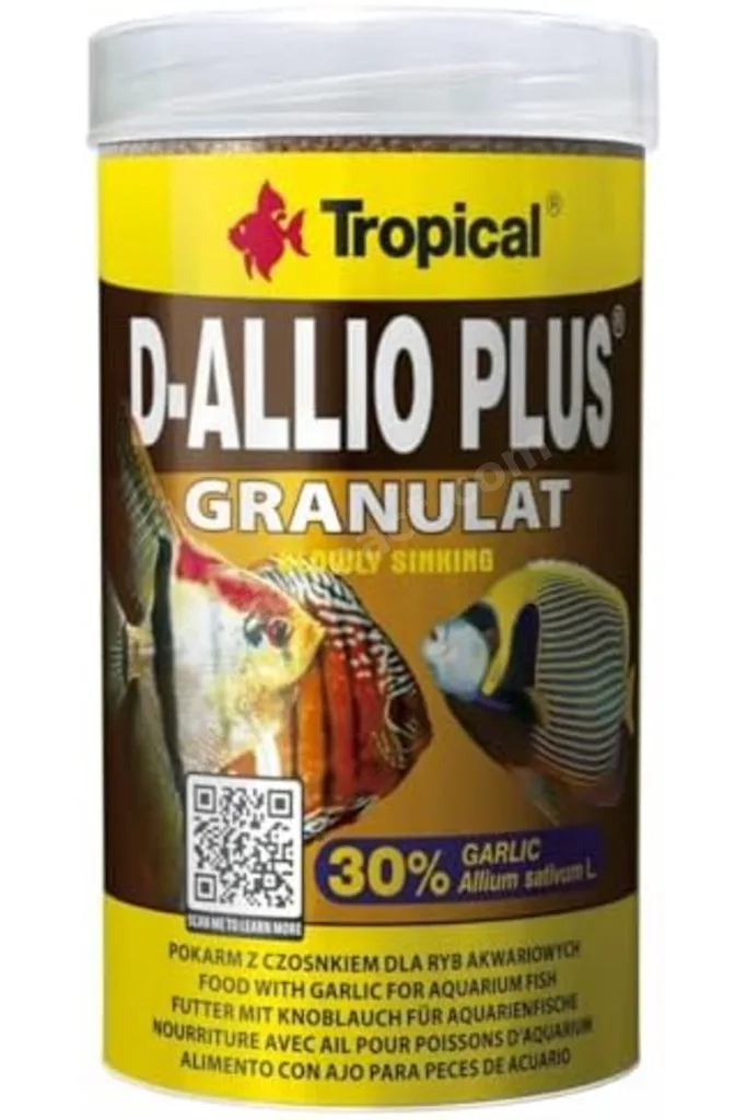 TTKTEKNOLOJİ D-Allio Plusgranulat Discus Balıklar İçin Sarımsaklıgranül Balık Yemi 100 Ml 60gr TTKTE