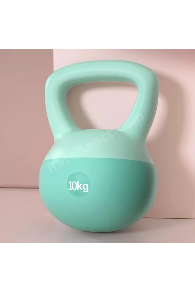 10 Kg Soft Kettlebell Yumuşak Tabanlı Metal Kumlu Ses Yapmaz Darbeye Dayanıklı