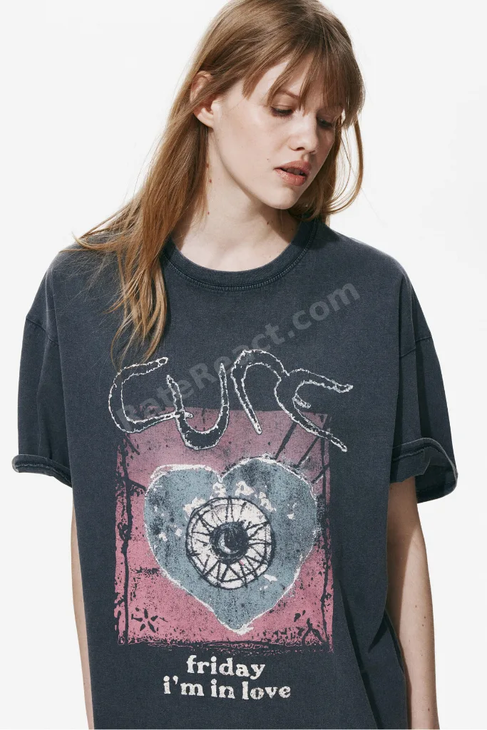 Baskılı Oversize Tişört
