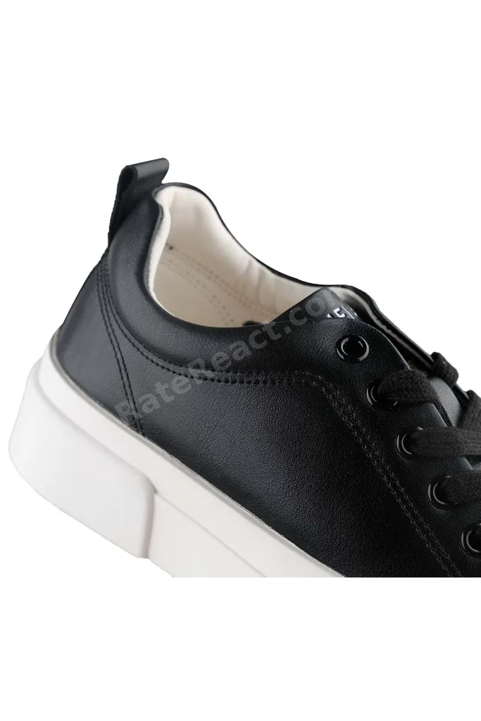 121230087 Mıa Deri Unisex Sneaker Ayakkabı SİYAH
