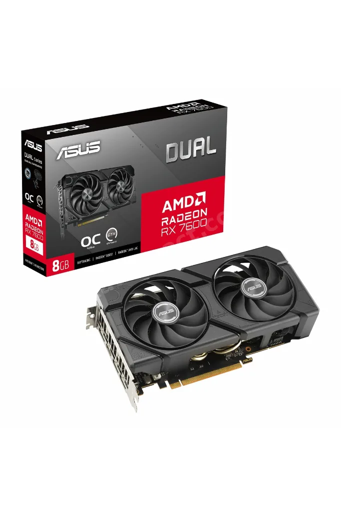 Dual Evo Radeon RX 7600 OC 8GB GDDR6 128Bit HDMI/DP Ekran Kartı