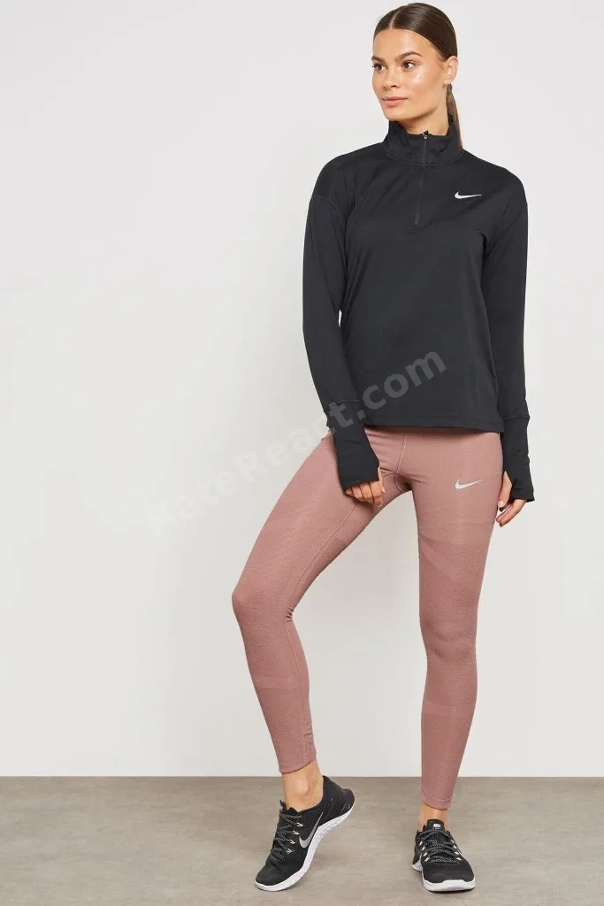 Dri-fit Element Running Siyah Çeyrek Fermuar Kadın Koşu Üstü