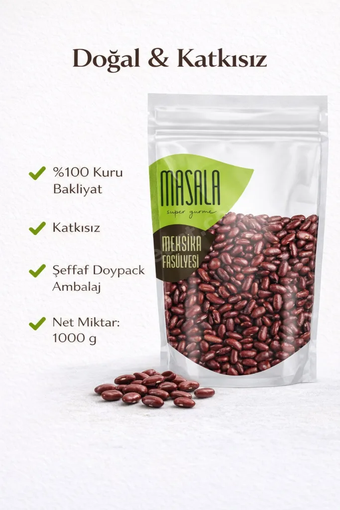 Meksika Fasulyesi 1 kg – Kuru Bakliyat (Red Kidney Bean)
