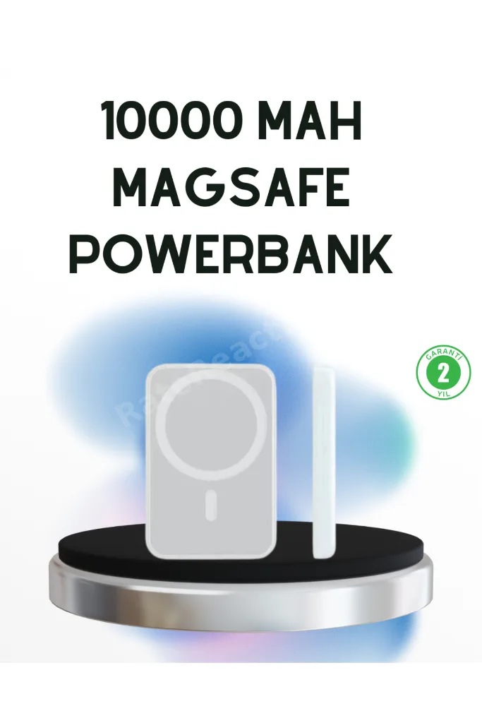 ACONCEPT Kablosuz MagSafe Powerbank – iPhone Uyumlu, 10000 mAh, (33837) Isı Dağılımlı