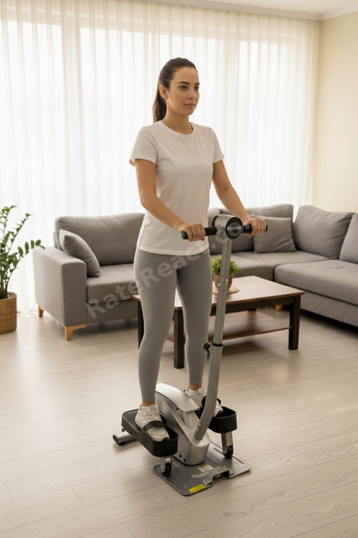 2’si 1 Arada Eliptik Stepper ve Mini Bisiklet – Ayakta ve Oturarak Kullanım