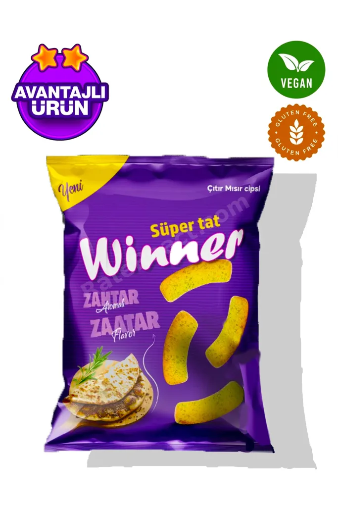 Vegan & Glutensiz Içerik | Mısır Cipsi Zahter Kekik Aromalı 35Gr
