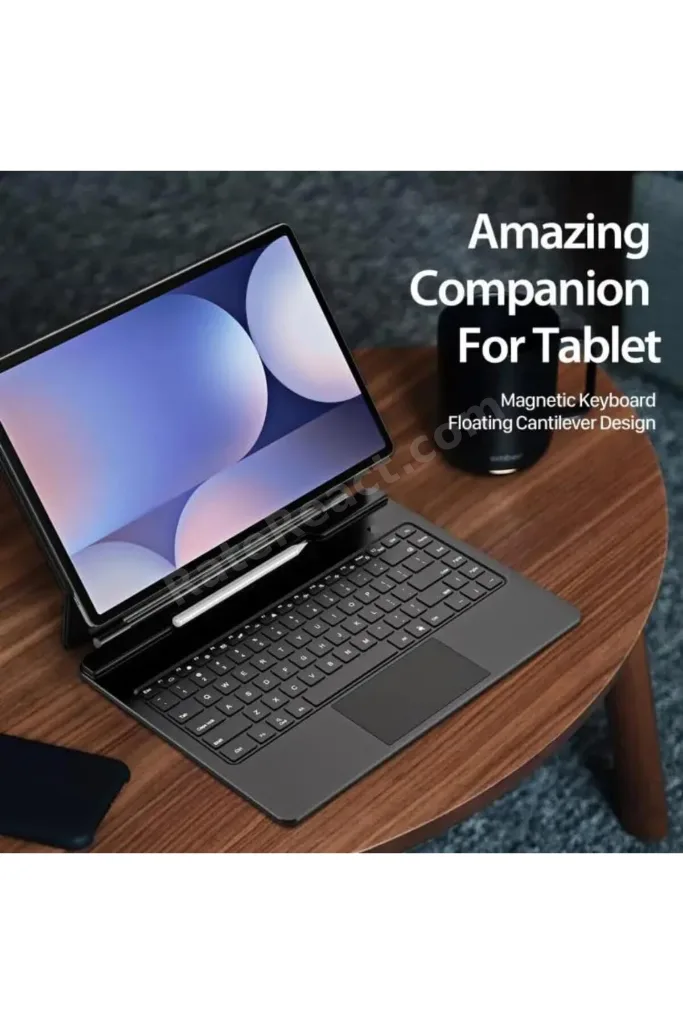Galaxy S11 Ultra Uyumlu Şarj Göstergeli RGB Işıklı Magic Keyboard Touchpad Türkçe Q klavyeli Kılıf