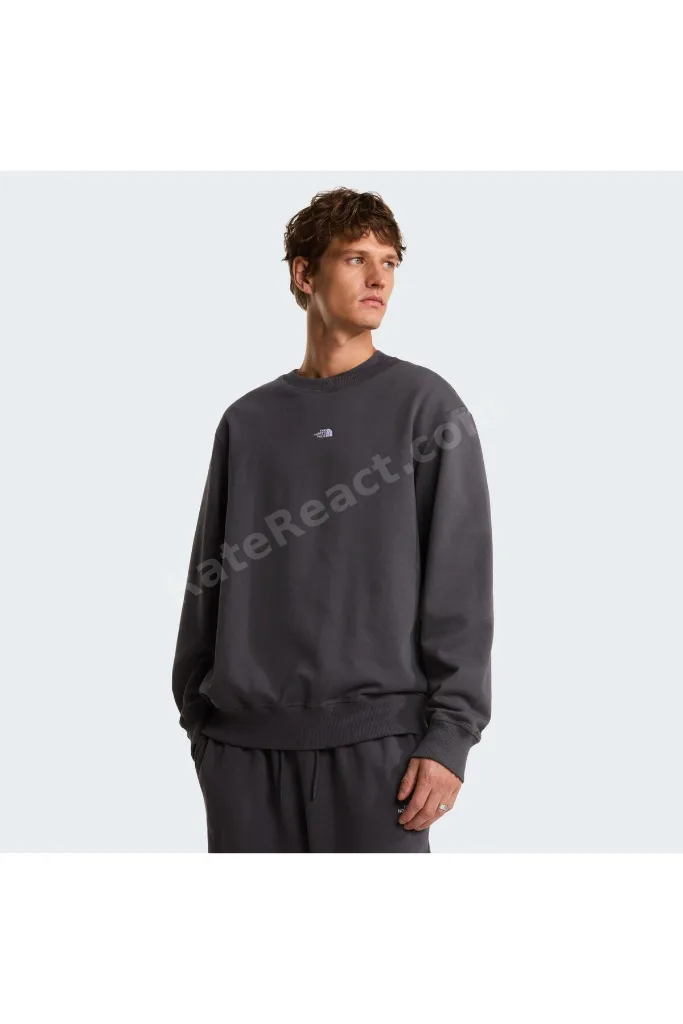 U ESSENTIAL LIGHT RELAXED CREW Unisex Sweatshirt NF0A8GQCRHI1 Gri-XL
