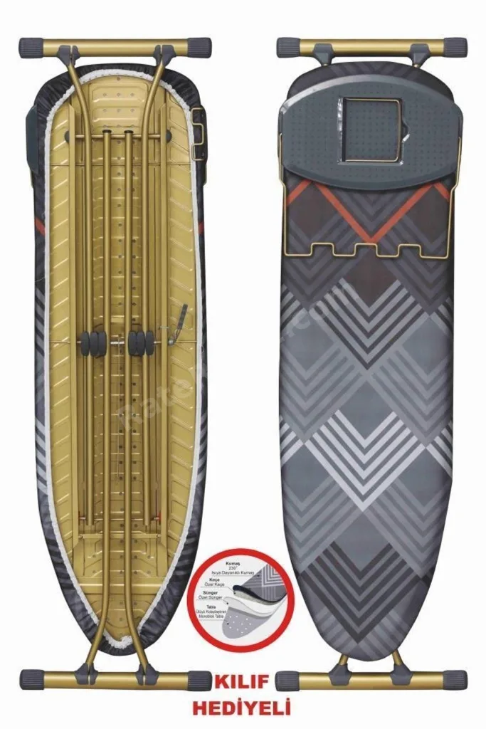 Harbinger Mm156 Goldboard Ütü Masası Gold Serisi & Ekstra Kalın Kumaş & Yedek Bez Hediyeli