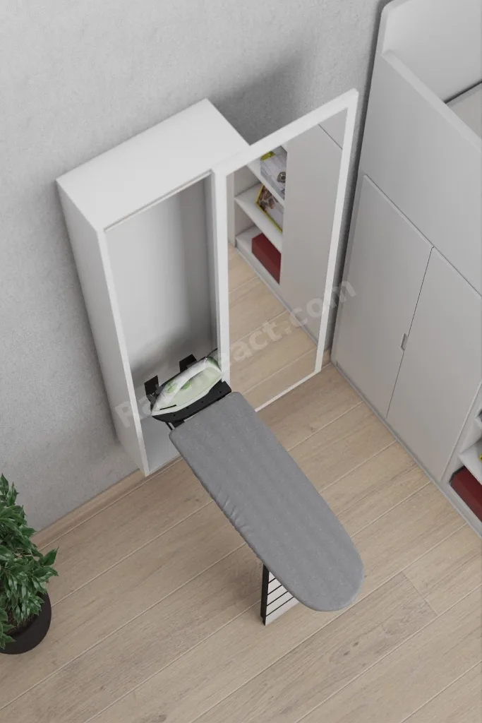 Dolaplı Çok Amaçlı Katlanır Ütü Masası Aynalı Ütü Masası Dolabı