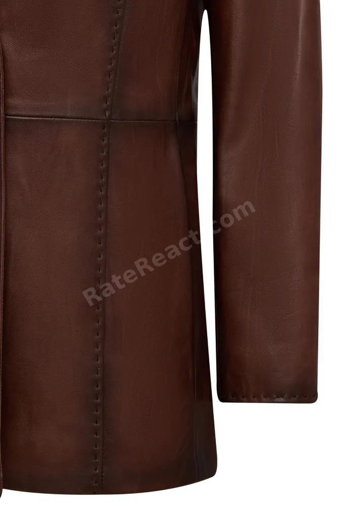 Barbara Kadın Kahverengi Blazer Deri Ceket 25WGE5962NC