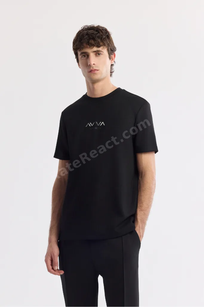 Erkek Siyah Beli Lastikli Bağcıklı Bi-Stretch Regular Fit Eşofman Altı A51Y3400