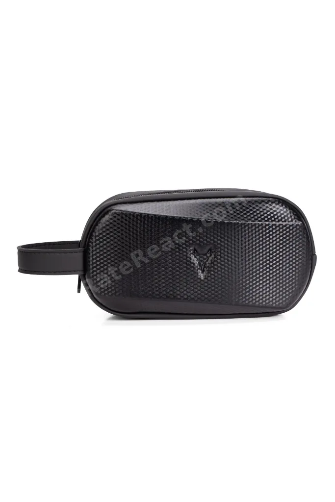 Erkek Deri Portföy Clutch Traş Kozmetik Bakım ve Günlük El Çantası