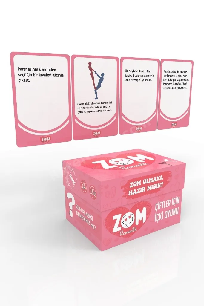 Zom Romantik Içki Oyunu Çiftler Için Kart Oyunu 150 Kartlı Sevgililer Günü Oyunu Kutu Shot Oyunu