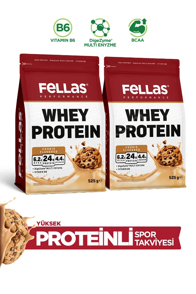 Whey Protein Tozu Kurabiye Aromalı (525 g) x 2 Adet