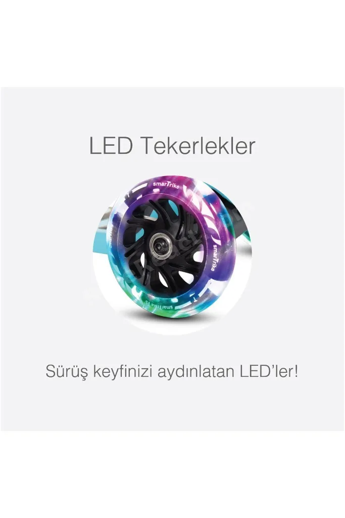 T1 3’ü 1 Arada Oturaklı ve Çantalı Çocuk Scooterı (15 Ay - 5 Yaş) - Blue