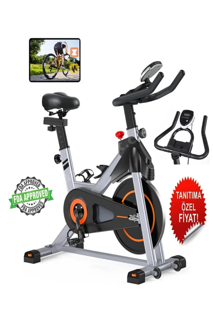 PB-06 Gri Kondisyon Bisikleti Spinning Bike Ve Kondisyon Aleti