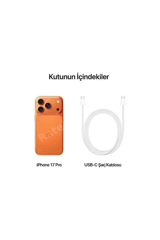 iPhone 17 Pro 256 GB Akıllı Telefon Kozmik Turuncu MG8H4TU/A