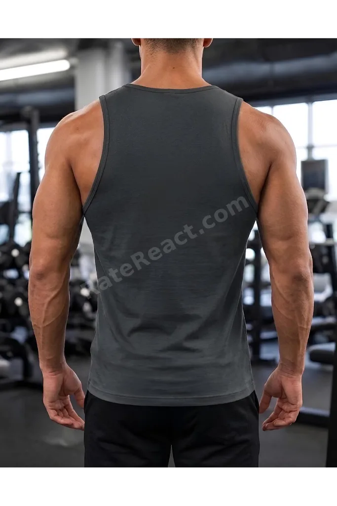 Erkek Sporcu Atlet - Nefes Alabilir Fit Kesim, Gym & Fitness Tanktop