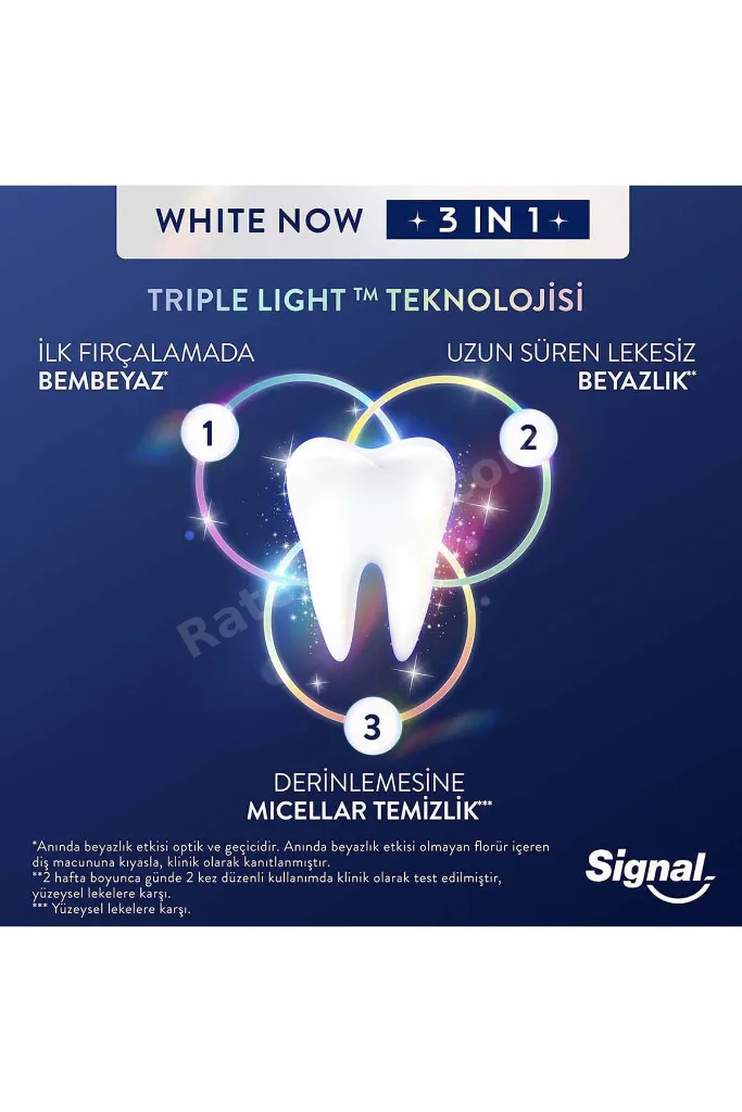 White Now Diş Macunu 3 in 1 Ekstra Işıltı 75 ml x2