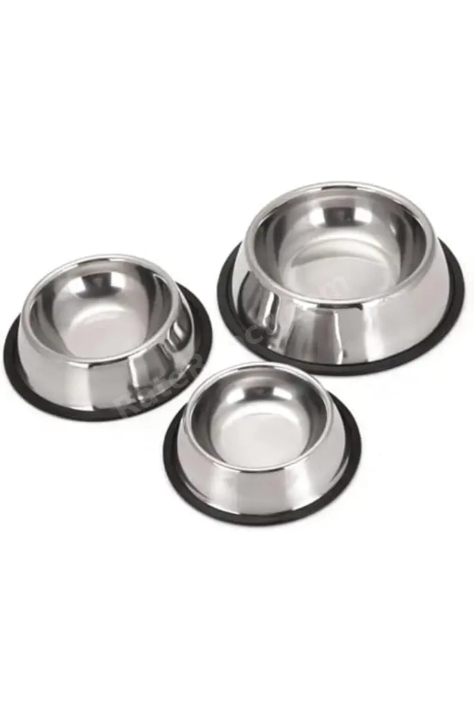 TTKTEKNOLOJİ Paslanmaz Çelik Kedi,Köpek Mama Ve Su Kabı,Kaymaz Tabanlı (22 Cm) TTKTEKNOLOJİ 2026 395
