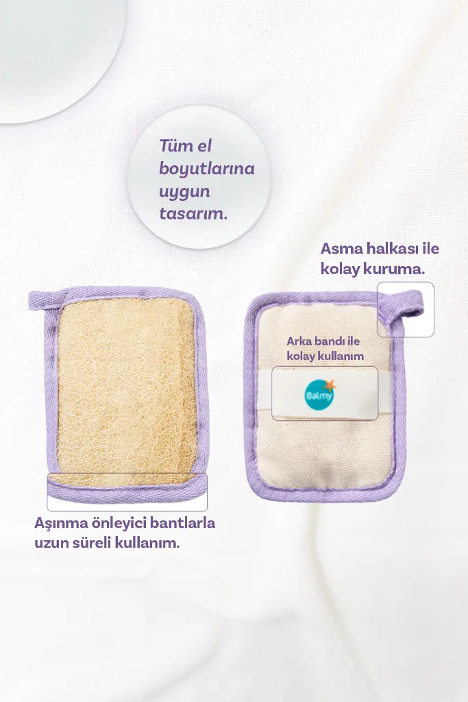 Doğal Sabun Dolgulu Kabak Banyo Kesesi
