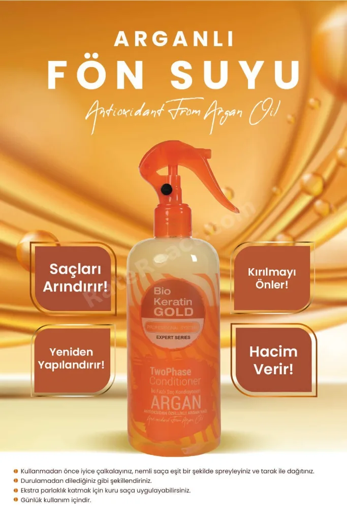 Arganlı Çift Fazlı Fön Suyu 400 Ml
