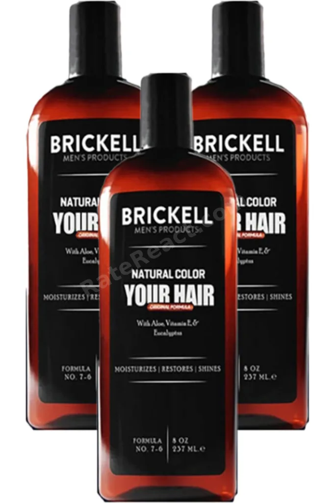 Brickell Anti White Erkeklere 3 Adet Beyazlaşmış Saç Sakal Şampuanı 237 ml Ölçeğinde