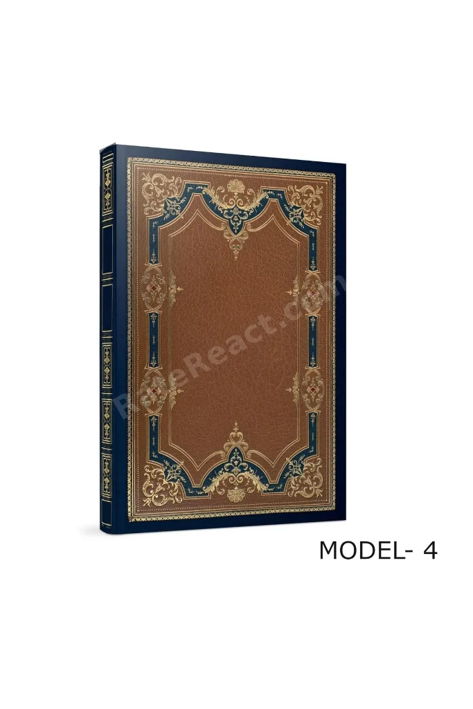 Antique 17x24 112 Yaprak Sert Kapak Iplik Dikiş Ciltli Defte Düz - Model: 4