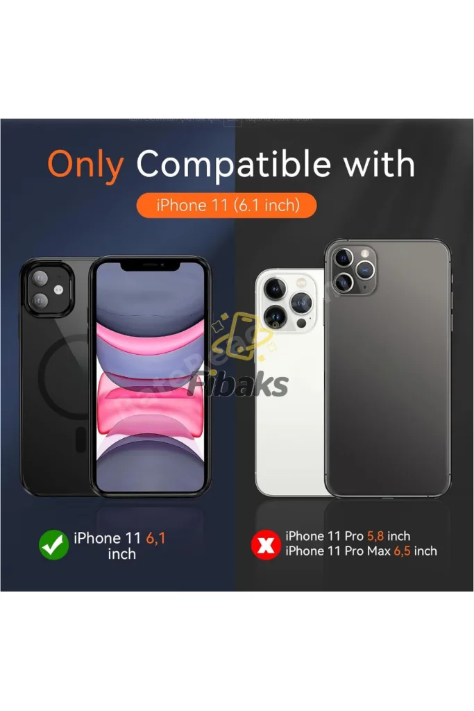 (İçi ve Dışı Jelatinli) iPhone 11 Kılıf Magsafe Wireless Köşe Koruma Darbe Emici Şeffaf Sert Silikon
