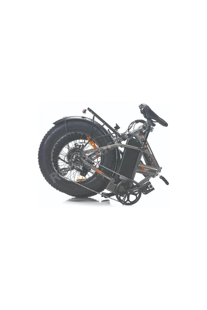 Voniq E Fat Bike Katlanır Elektirikli Bisiklet Siyah