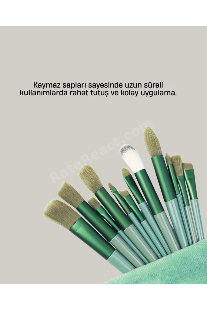 Cilt Dostu Profesyonel Makyaj Fırça Seti Pudra ve Fondöten İçin Uygun