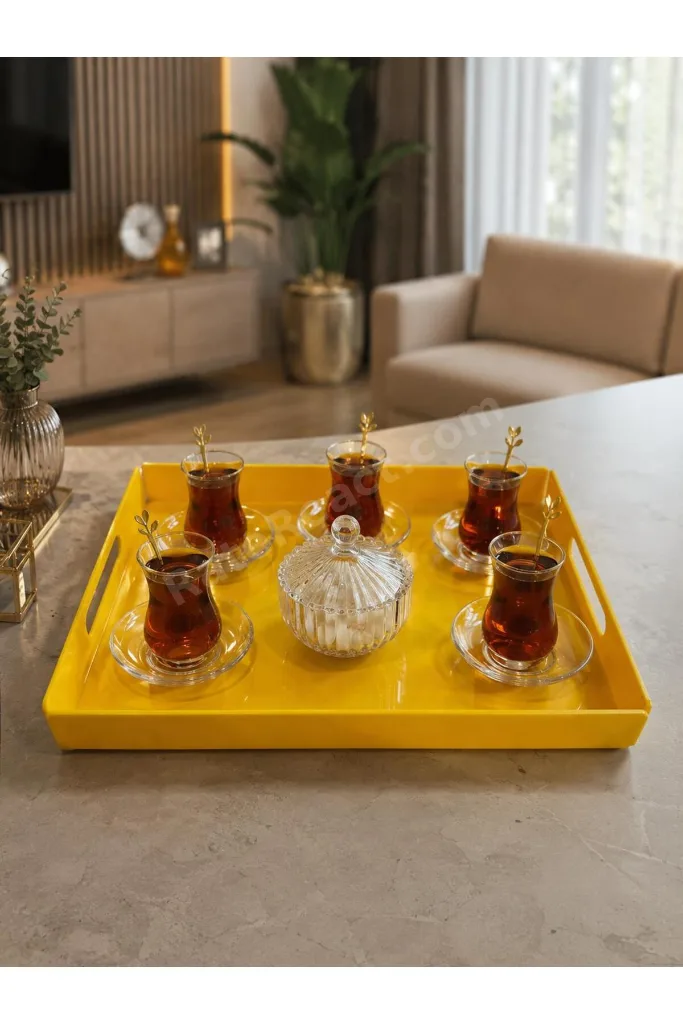 Dekoratif Pleksi Servis & Sunum Tepsisi