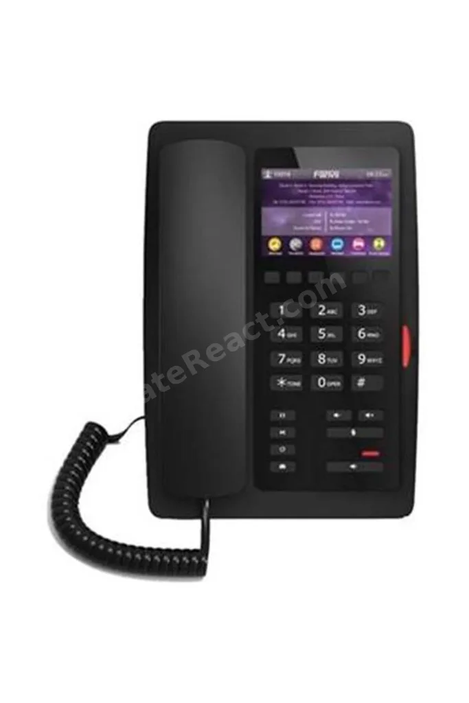 H5 Renkli Ekran PoE Ip Masaüstü Siyah Telefon