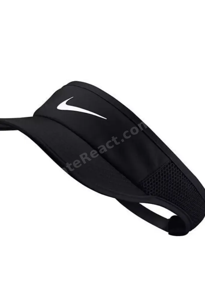 Sportswear Pro Swoosh Aerobill Featherlight Unisex Tenis Vizörü Şapka Siyah