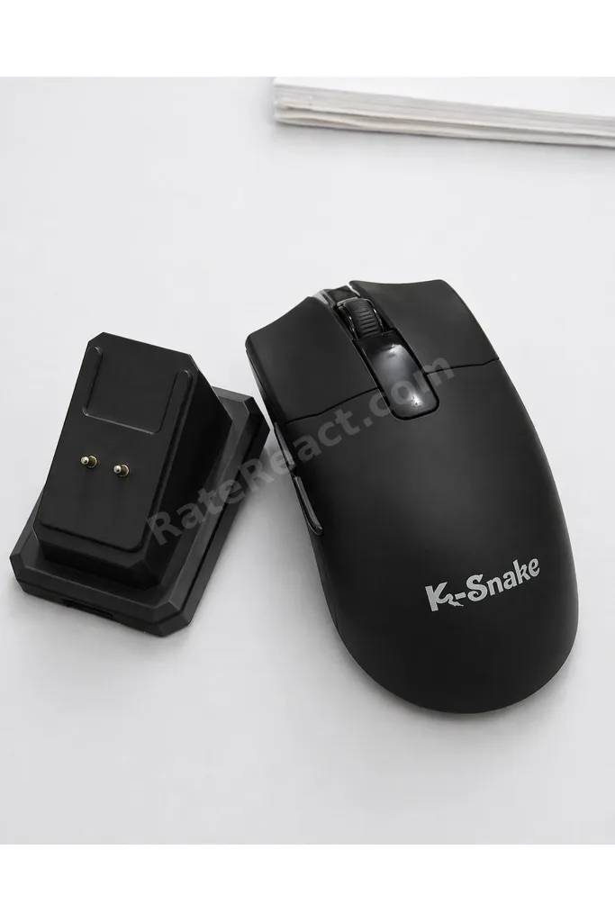 RGB Gaming Mouse 24000 DPI Kablosuz 2.4G Bluetooth Type-C Şarjlı Oyuncu Mouse Şarj Standlı