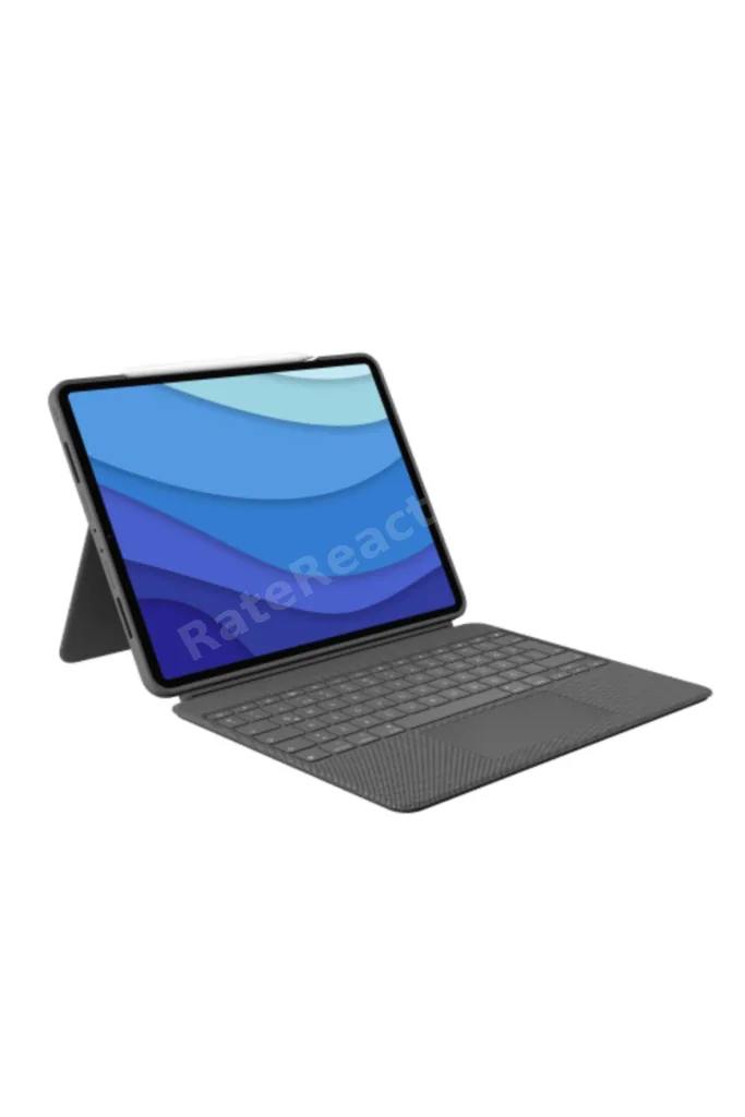 Combo Touch 12.9" iPad Pro 5. ve 6. Nesil ile Uyumlu Çok Yönlü Türkçe Klavyeli Kılıf, Gri 920-010186