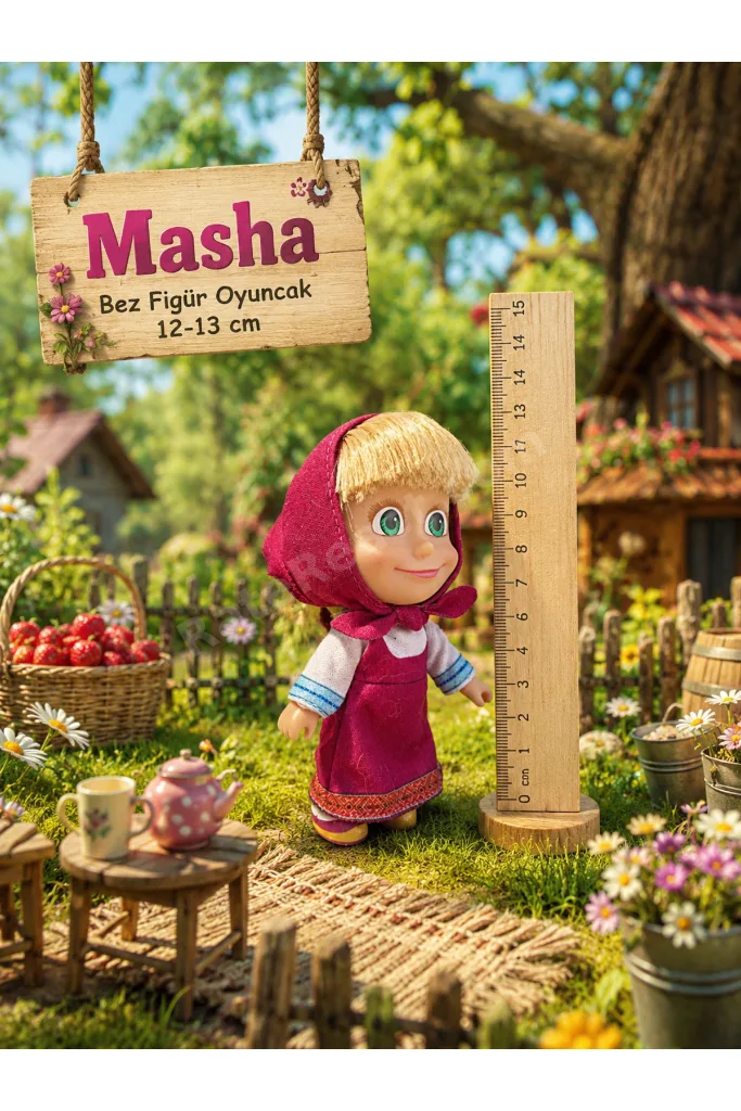 MAŞA Best Friend Figür Bebek Oyuncak 12 Cm Gerçekçi Saç Detaylı İtalya Üretim