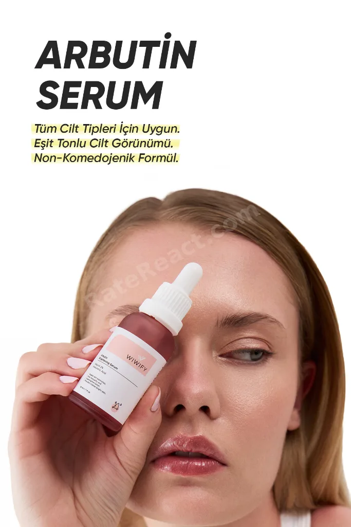 Leke Karşıtı, Cilt Tonu Eşitleyici, Aydınlatıcı Arbutin Serum (Arbutin 2% + Hyaluronic Acid)