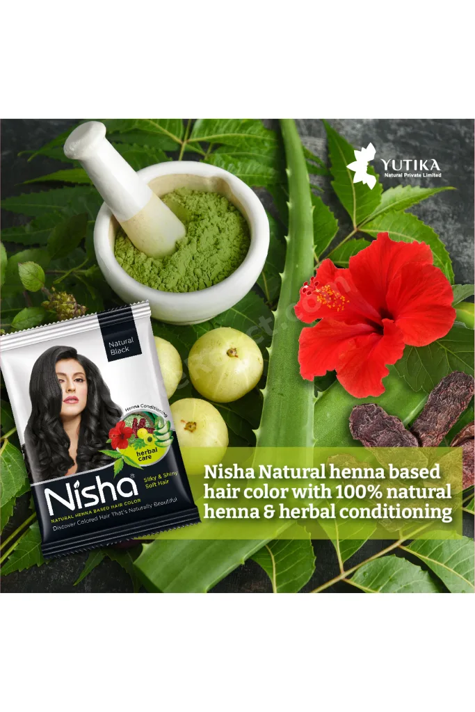 Saç Kınası 6x10g Zarf 100% Naturel Hindistan Kınası KOYU KAHVERENGİ Orjinal Kına Fırcası Hediyeli