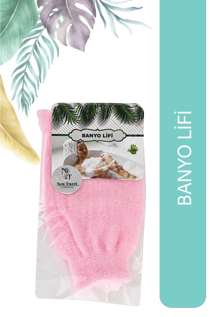 Banyo Sabunluk Köpük Ve Masaj Lifi Kesesi Pembe