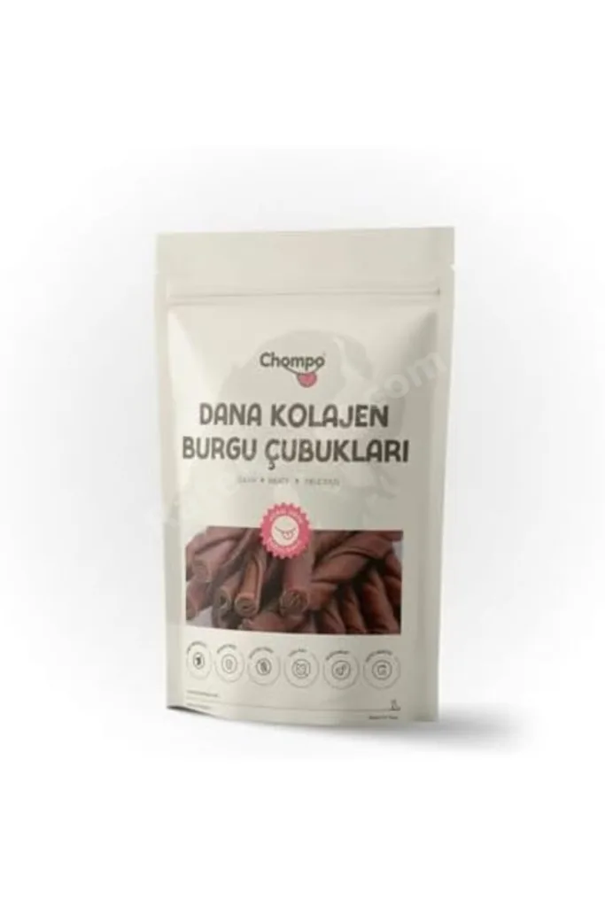TTKTEKNOLOJİ Chompo Dana Kolajen Çubukları 100% Doğal Katkısız Köpek Ödül Maması 100 Gr TTKTEKNOLOJİ