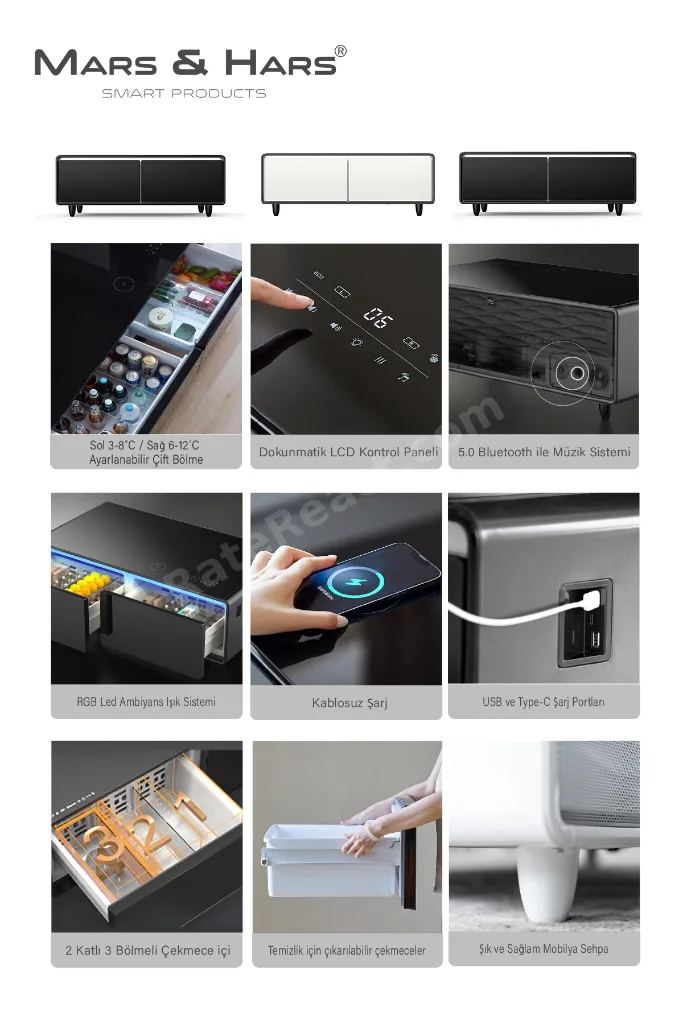 Akıllı Sehpa & Buzdolabı | Smart Coffee Table