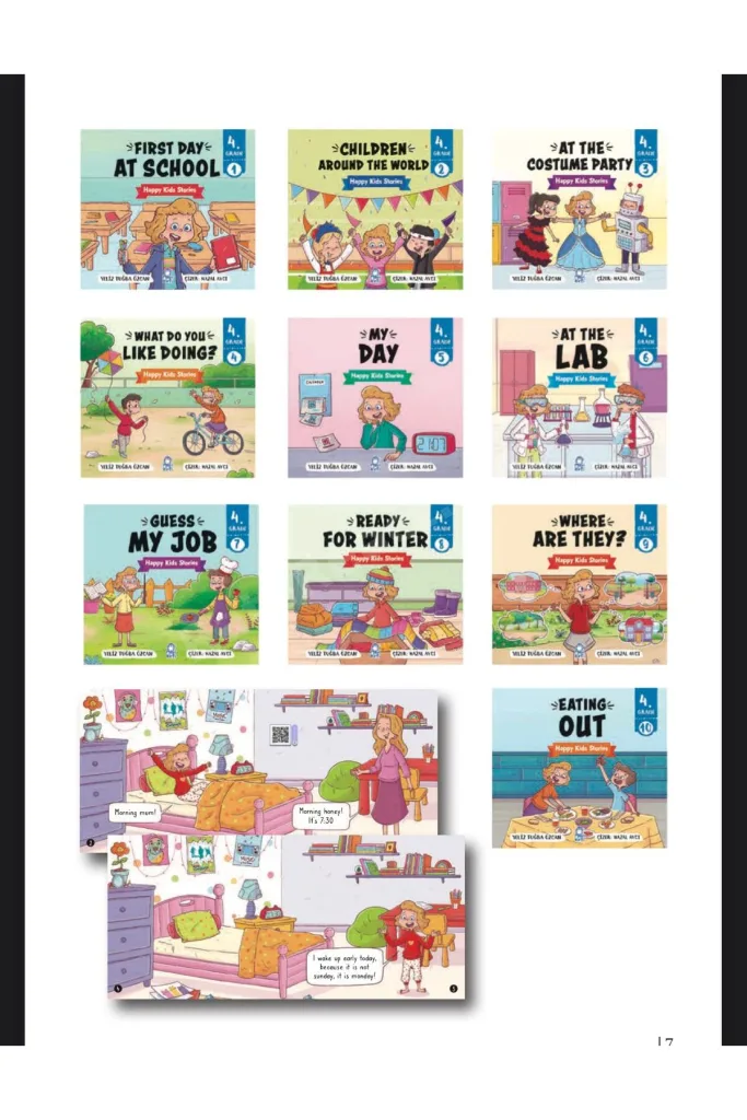Happy Kids Stories 4. Sınıf İngilizce Hikayeler (10 Kitap+Her Biri 24 Sayfa+Aktiviteli+Ses Destekli)