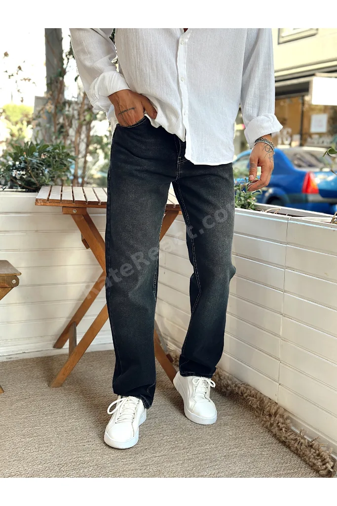 Regular Kalıp Kot Pantolon Siyah