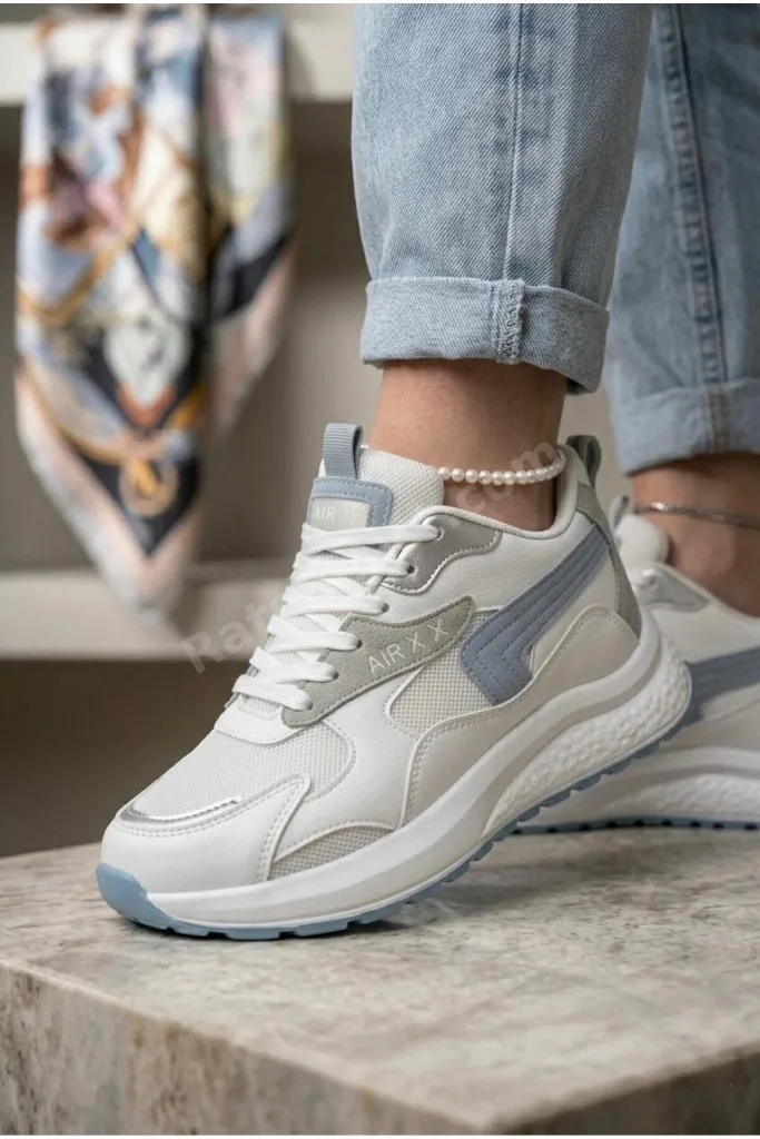 Kadın Mavi Sneaker Günlük Spor Ayakkabı 086