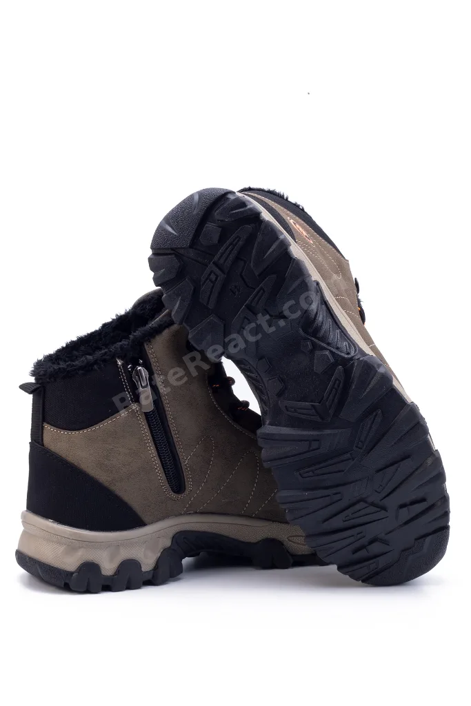 Vizon Unisex Outdoor Bot Ayakkabı Kışlık Dayanıklı Kaymaz Taban Bağcıklı 4054u